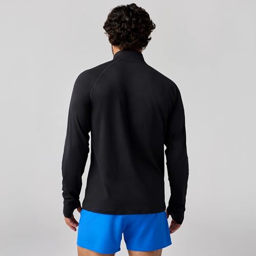Brooks Men’s Dash 1/4 Zip 3.0, Long Sleeve Running Top with UPF 50+ Sun Protection, Watch Window & Soft Sweat-Wicking Fabric