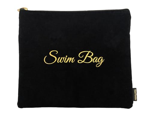 Travel Fanatics Swim Bag - Reusable Dry Wet Bag with Waterproof Lining, 11"x9.25" Beach & Pool Pouch, Wet Dry Bag for Gym,...