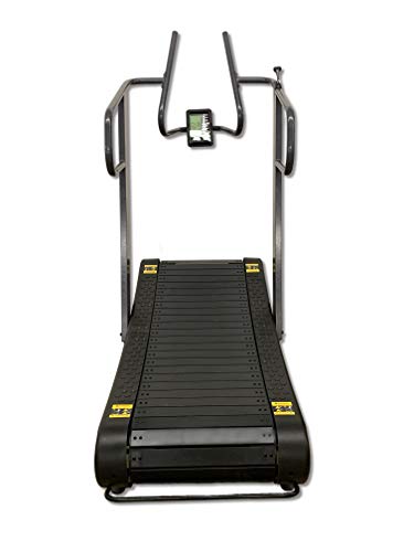 SB Fitness Equipment CT400 Self Generated Curved Commercial Exercise Workout Treadmill with 3 Resistance Levels and Front ...