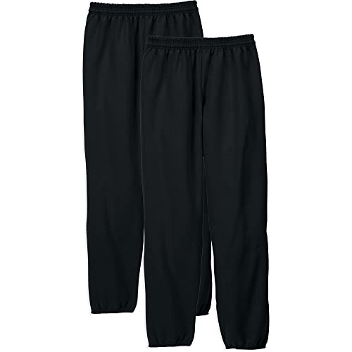 Hanes Men's Ecosmart Best Sweatpants, Athletic Lounge Pants with C"ed Cuffs
