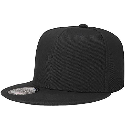 Falari Wholesale 12 Pack Snapback Hat Cap Hip Hop Style Flat Bill Blank Solid Color Adjustable Size