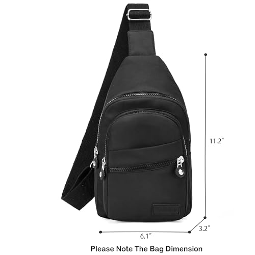 Banelu Small Sling Backpack Crossbody Sling Bag for Women, Chest Bag Daypack Fanny Pack Cross Body Bag for Outdoors Hiking...