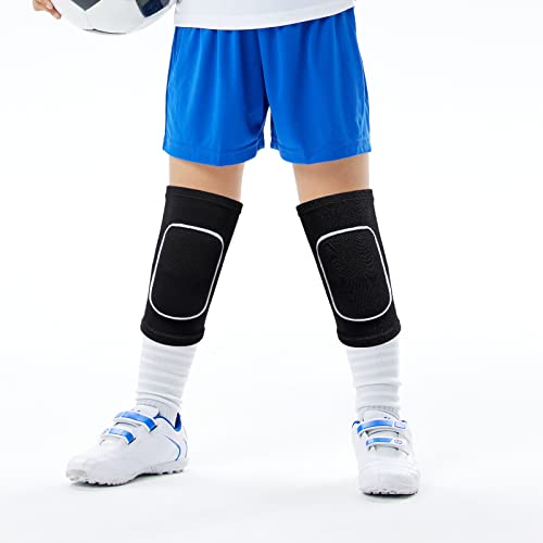 obmwang 2 Pieces Volleyball Accessories Including Volleyball Knee Pads and Volleyball Arm Sleeves with Protection Pads and...