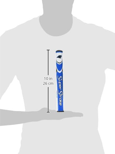 SuperStroke NFL Golf Club Grip, Standard Size, Black, Rubber, Textured