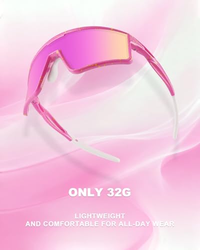 Xiyalai Cycling Sunglasses for Men Women, UV Protection Sports Running Sun Glasses, Baseball Biking Softball Hiking.