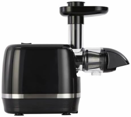 Cold Press 365 Compact Masticating Horizontal Juicer, 150W Low-Speed 3-Stage Auger, in Black (H3000R)