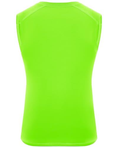 Roadbox Boys Youth Sleeveless Compression Shirt, Quick Dry Kids Football Undershirt, Athletic Soft Tank Tops Sport Basketball