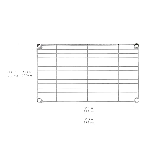 Amazon Basics 5-Shelf Multipurpose Adjustable Sturdy Steel Storage Shelving Unit, Easy Assembly, 13.4" D x 23.2"W x 60"H, ...