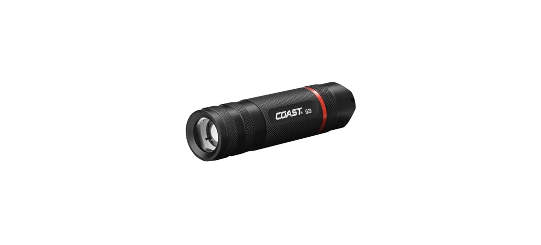 Coast G29 370 Lumen Led Flashlight, Black Aluminum, Model 21664, Batteries Included