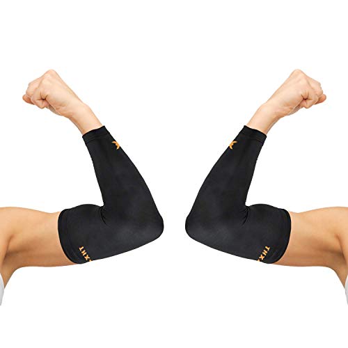 THX4COPPER Elbow Compression Sleeve(2 Pieces) - 1Copper Infused Support –Guaranteed Recovery Copper Elbow Brace-Idea for W...