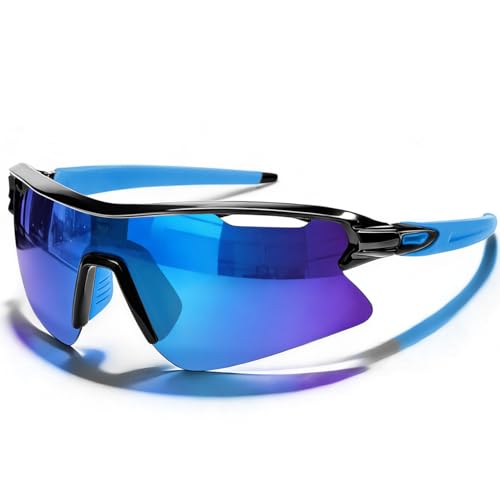 SEKKAF Polarized Sports Sunglasses for Men Women and Youth, UV400 Protection Ideal for Cycling Baseball Fishing Golf Running