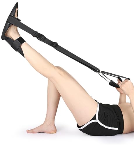 Foot and Calf Stretcher, Adjustable Stretch Band for Plantar Fasciitis Achilles Tendonitis Heel Spurs Foot Drop, Leg Stret...