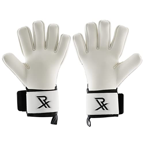 Rectrix 1.0 Goalkeeper Gloves (with Free Zip Case) - Negative Cut - Youth & Adult Sizes - Pro-Level Grip for Football Socc...