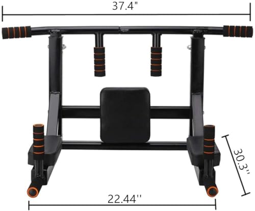 BDL Wall Mounted Pull Up Bar Chin Up bar Multifunctional Dip Station for Indoor Home Gym Workout, Power Tower Set Training...