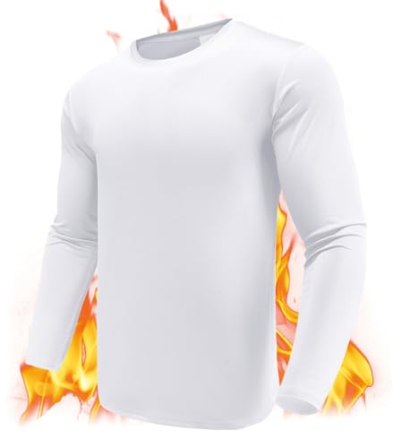 Men's 1, 3 or 5 Pack Performance Long Sleeve T-Shirts, UPF 50+ Sun Protection Shirts, Athletic Gym Workout Shirts for Running