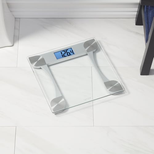 Taylor Digital Glass Scale, Tracks Body Weight with Dependable Readings, Bathroom Device Measuring Up to 440 lb, Battery-P...