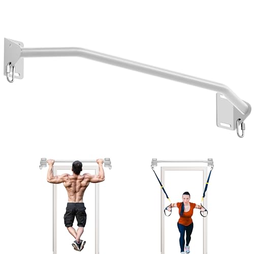 HWOOUSA Pull Up Bar Wall Mounted-Heavy Duty Joist Mounted Pull Up Bar-Premium Strength Training Pull-Up Bars-Fast and Easy...