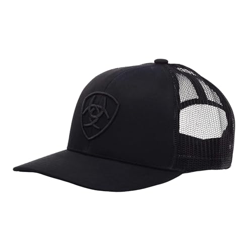 ARIAT Men's Shield Logo Cap, Adjustable Snap-Back Closure