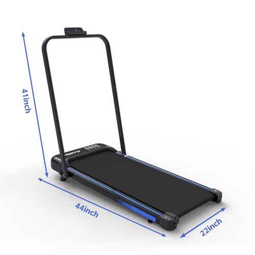 3 in 1 Under Desk Treadmill with Incline, Compact Electric Foldable Walking Pad Treadmill, 2.5HP Mini Workout Equipment wi...