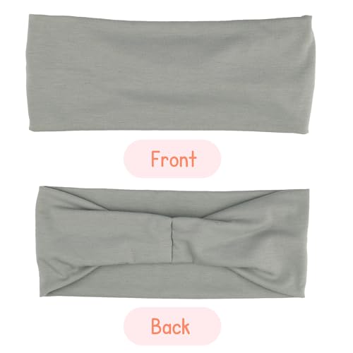 SUNBAK 6-Pack Wide Non-Slip Headbands for Women-4-Inch Wide Stretchy Yoga & Workout Hair Bands – Sweatproof, Comfortable, ...