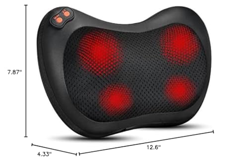 iKristin Back Massager, Shiatsu Neck Massager with Heat, Electric Back Massager for Shoulder, Back, Leg, Deep Tissue Knead...