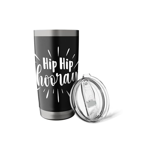Hip Hip Hooray - Get Well Hip Replacement Surgery Recovery Stainless Steel Insulated Tumbler