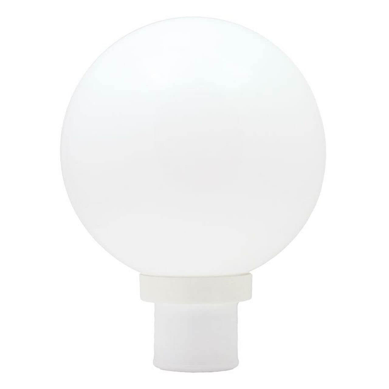 Kastlite Lamp Post Globe Combo Lighting Fixture | 12 White Acrylic Lens With White Fitter & Twist Lock Mounting | Fits 3 Diameter Posts (Not Included) | Comes With With 5000K Led Bulb
