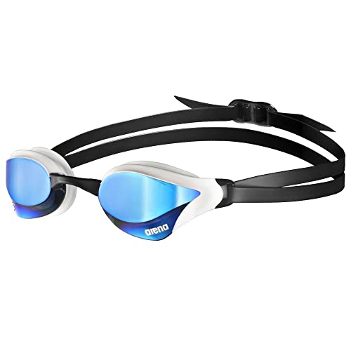 Arena Unisex Cobra Core Swipe Anti-Fog Racing Swim Goggles for Men and Women Polycarbonate Mirror/Non-Mirror Lens