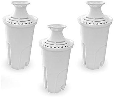GoldTone Brand Charcoal Water Filters fits Brita and Mavea Water Pitchers. Replaces Your Brita Charcoal Water Filter and Replacement Brita Water Filter (3)