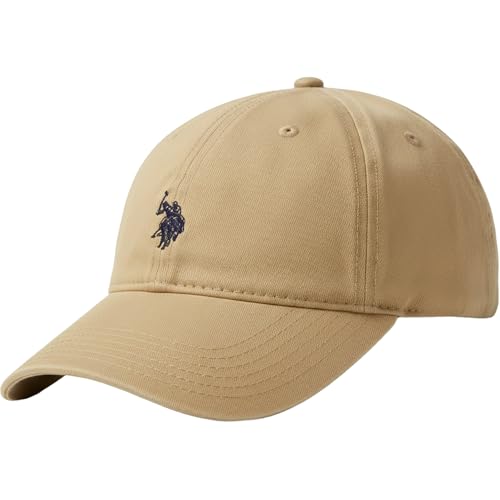 U.S. Polo Assn. Baseball Cap, 100% Cotton Adjustable Dad Hat with Small Pony Logo