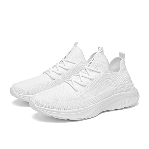VAMJAM Men's Running Shoes Fashion Sneakers - Lightweight Breathable Flying Knitting Lace Up Mesh Walking Shoes Workout Ca...