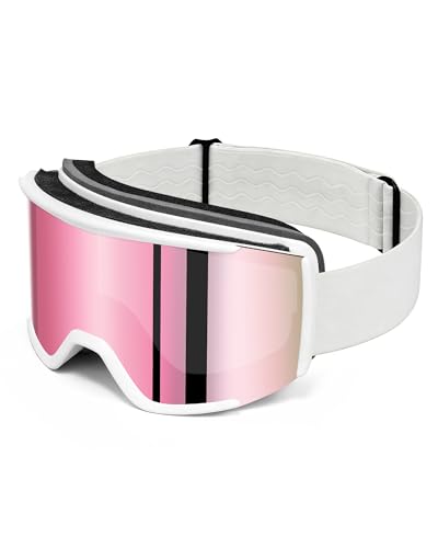 AVV OTG Ski Goggles for Men Women & Youth，Snow/Snowboard Goggles Anti Fog UV Protection