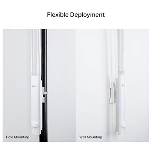 TP-Link EAP110-Outdoor V3, Omada N300 Wireless Outdoor Access Point, WiFi Coverage Up To 200 Meters, Passive PoE W/ Free P...