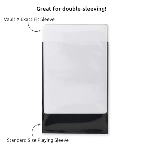 Vault X Exact Fit Trading Card Sleeves, Soft, High Clarity, Perfect Fit Inner Sleeves, Collectible Card Games, Sports, TCG...