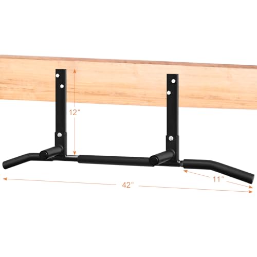 ATENTO Pull Up Bar, Chin Up Bars Ceiling Mount, Workout for Home Gym, Beam, Crossfit - Heavy-Duty, Foam Grip, Easy install...