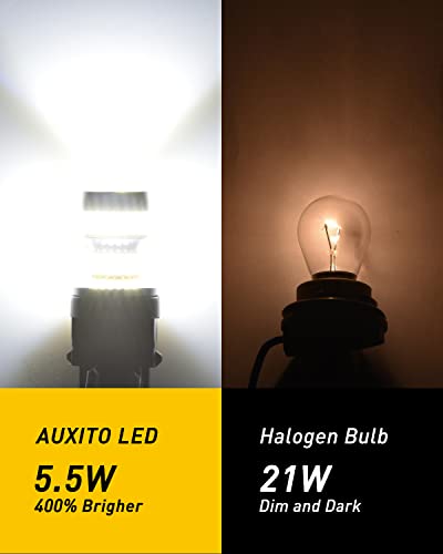 AUXITO 3157 LED Bulb White, Super Bright 3156 3056 3057 4157 3047 4057 3457 4114 LED Bulb for Backup Reverse Tail Brake DR...
