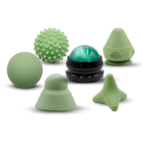 Physical Therapy Pain Relief Massage Ball Set for Trigger Point Release - Myofascial Release Tool & Deep Tissue Massage Se...