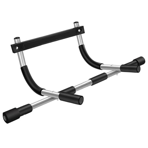 Upgrade Pull Up Bar for Doorway - Max Capacity 330 lbs, Portable Upper Body Workout Bar for Strength Training