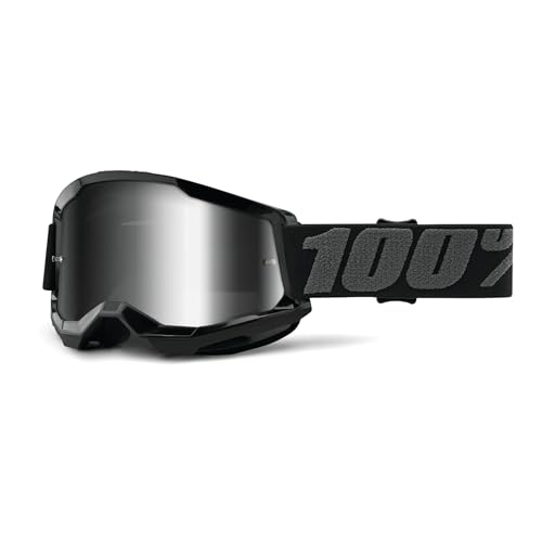 100% STRATA 2 Goggles - Sports Goggles for Motocross & Mountain Biking - Eyewear for Bike Riders - Motocross Goggles for Men