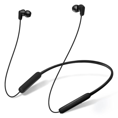 N18 Neckband Bluetooth Earbuds, Wireless Bluetooth 5.2 Headphones with Microphone, Ultra-Lightweight Comfort, IPX7 Waterpr...