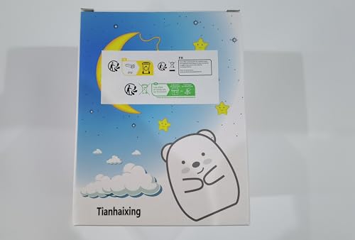 Tianhaixing Big Owl Night Light - Rechargeable Led Silicone Lamp, Adjustable Brightness, 9 Colors, White, Model Thx8859-6
