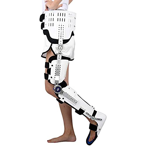 DJVHSRI Adjustable Knee Brace Support Orthopedic Hinged Knee Waist Support Brace,Hinged Knee Brace Adjustable Post Op Knee...