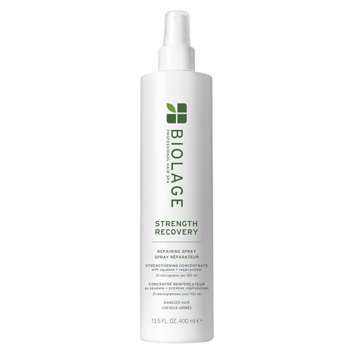 Biolage Strength Recovery Repairing Spray - Leave-In Treatment, Strengthens & Repairs Damaged Hair, Heat Protectant, Detan...