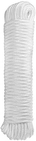 ATERET 1/4 inch by 80 Feet Nylon Rope I Multipurpose Clothelines Rope, UV Resistant & Excellent Shock Absorption I Ideal U...