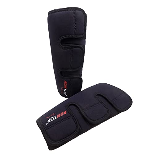RUNTOP Shin Sleeves Guards for Rope Climbing Deadlifting Weightlifting Powerlifting Cross Fitness Training Box Jumping Leg...