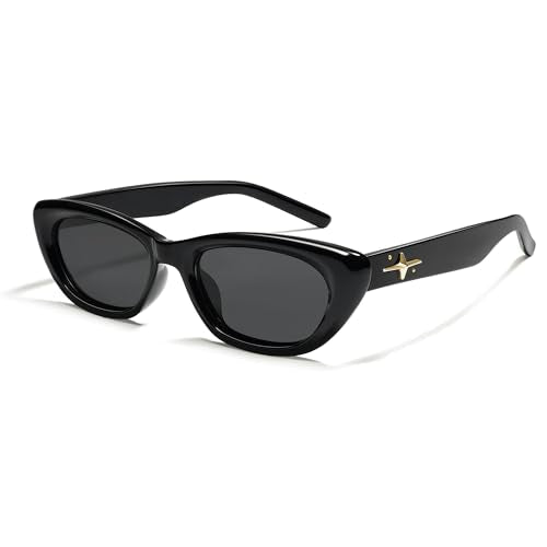 SOJOS Trendy Polarized Narrow Cat Eye Sunglasses for Women Retro Cute Small Womens Shades SJ2284
