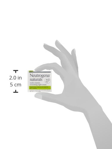 Neutrogena Naturals Multi-Vitamin Moisturizing & Nourishing Night Face Cream with Antioxidant Bionutrients & Vitamins B, C & E, Non-Comedogenic & Sulfate-, Paraben-, Phthalate- & Dye-Free, 1.7 oz