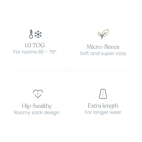 HALO Micro-Fleece Wearable Blanket, Swaddle Transition Sleeping Bag, TOG 1.0