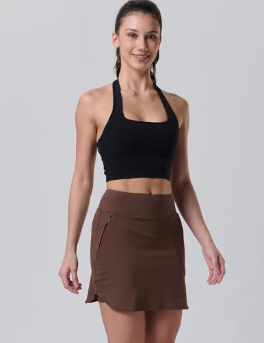 3 Pack Women’s Active Skorts with Pockets High Waist Athletic Skirts with Built-in Shorts for Tennis Golf Workout