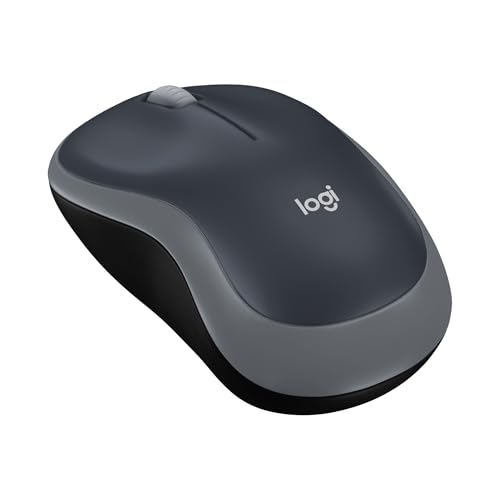 Logitech M185 Wireless Mouse, 2.4GHz with USB Mini Receiver, 12-Month Battery Life, 1000 DPI Optical Tracking, Ambidextrou...